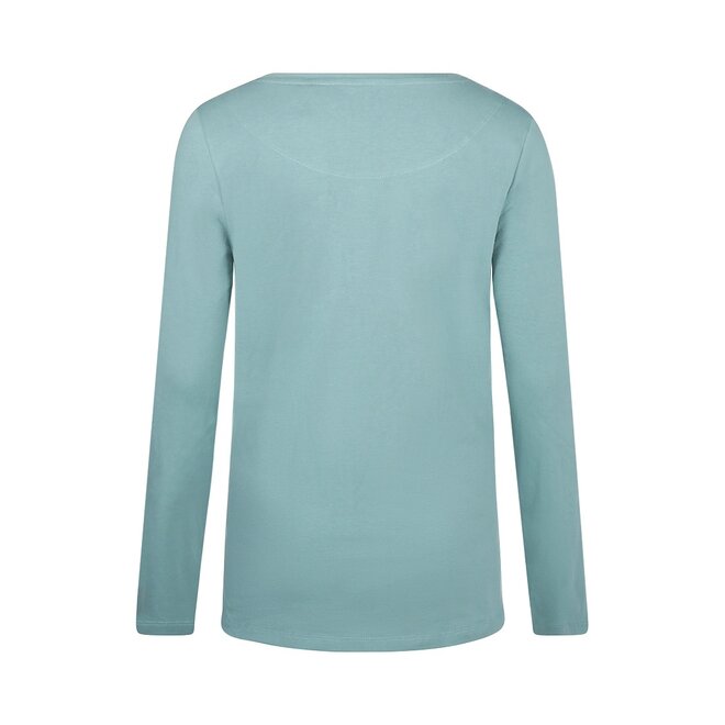 Charlie Choe Damen Pyjama Shirt Grün Blau