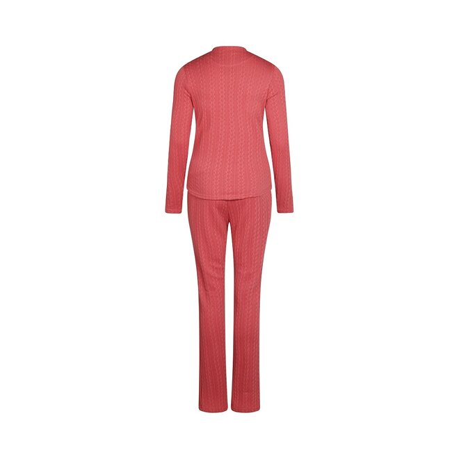 Charlie Choe Ladies Homewear Relax Set Pink Jacquard