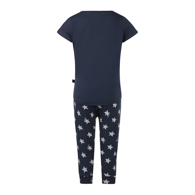 Charlie Choe Girls Pyjamas Three Quarter Dark Blue Stars