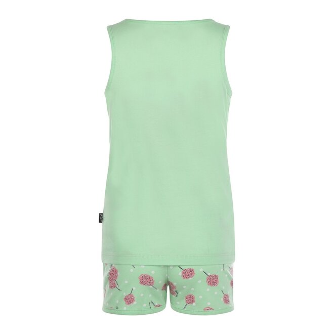 Charlie Choe Girls Pyjamas Shortama Soft Green Cotton Candy