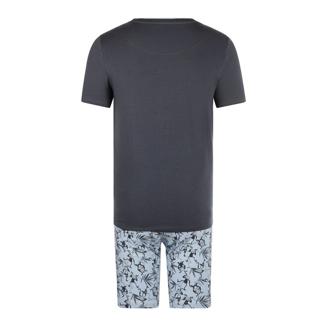 Charlie Choe Jungen Schlafanzug Shortama Hellblau Affe