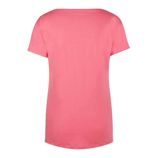 Charlie Choe Damen Pyjama T-Shirt Rosa