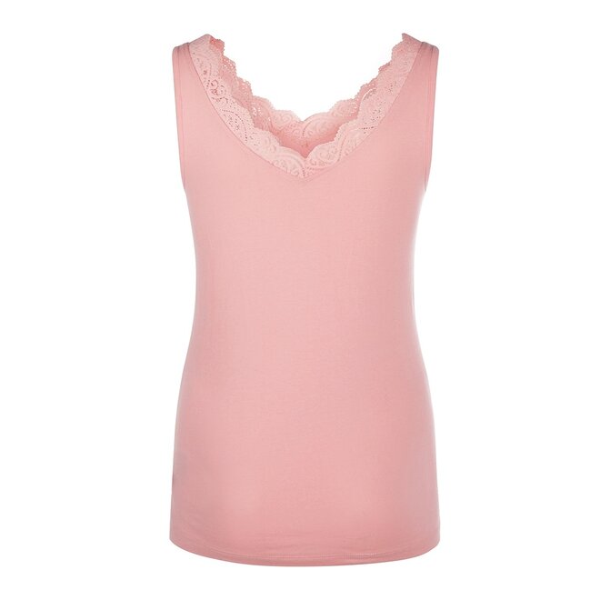 Charlie Choe Dames Pyjama Lace Top Roze