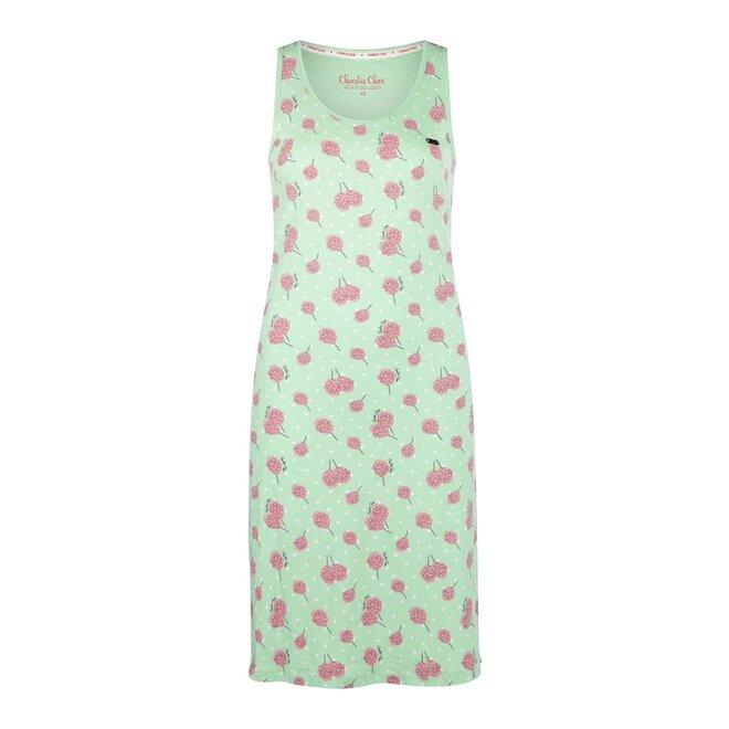 Charlie Choe Damen Nachthemd Soft Green Zucherwatte