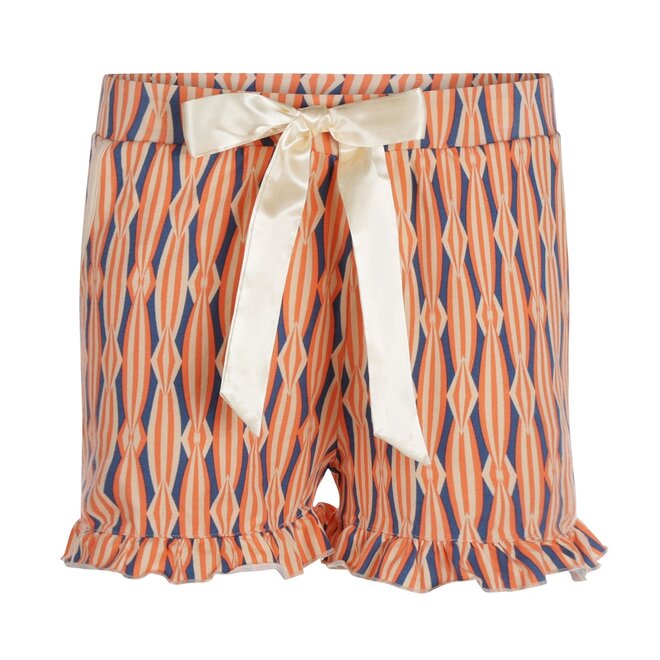 Charlie Choe Damen Short Ruffle Cream Circus