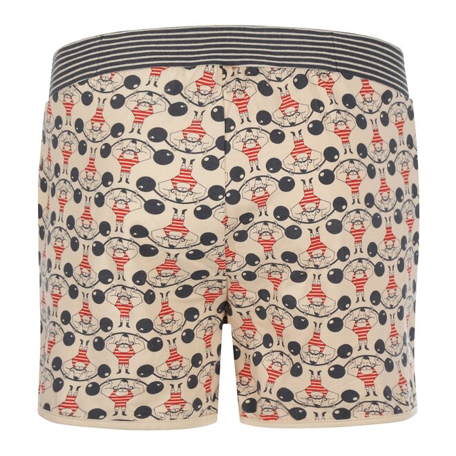 Charlie Choe Dames Pyjama Short Crème Sterke Man