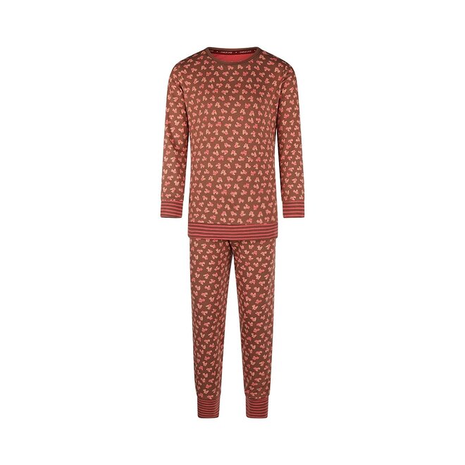 Charlie Choe Mädchen Pyjama Lounge Set Braun Rollerblade