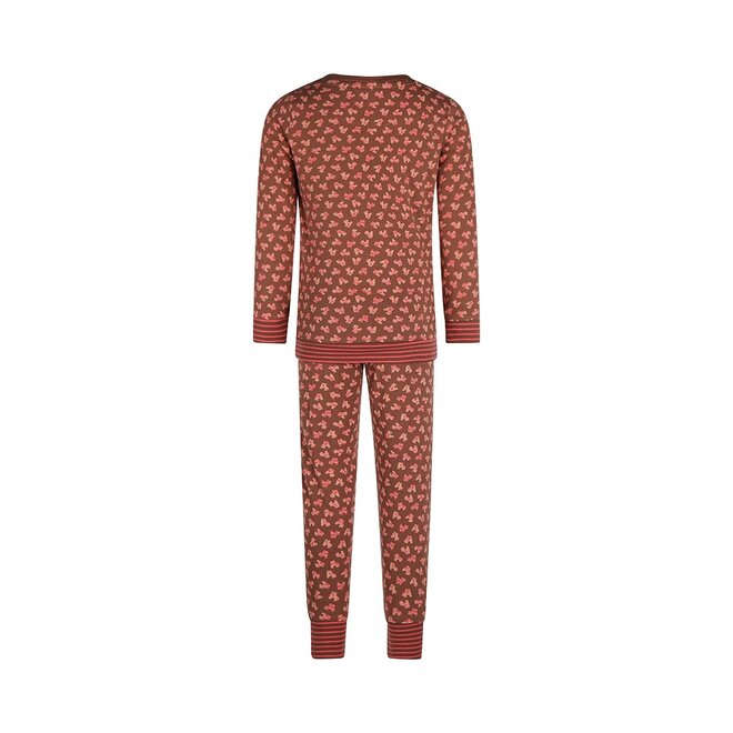 Charlie Choe Mädchen Pyjama Lounge Set Braun Rollerblade