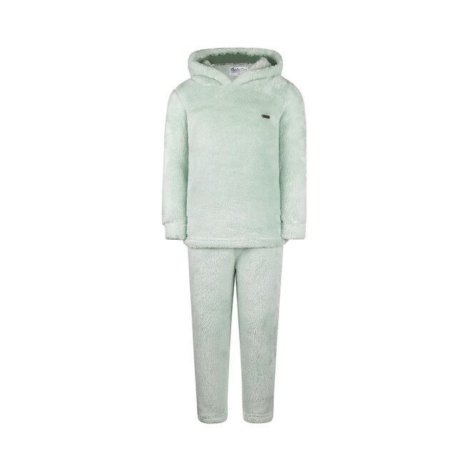 Charlie Choe Mädchen Schlafanzug Set Light Aqua Teddy