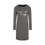 Charlie Choe Damen Nachthemd Bigshirt Schwarz Gestreift