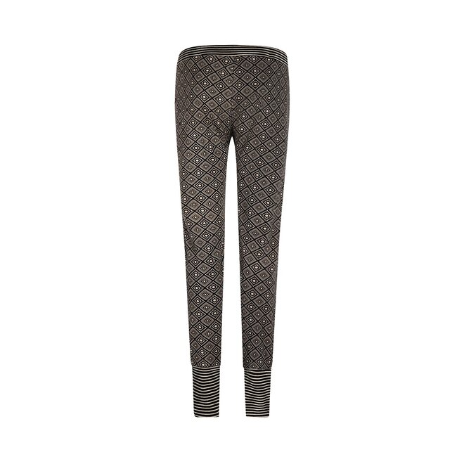 Charlie Choe Damen Pyjamahose Schwarz Kariert