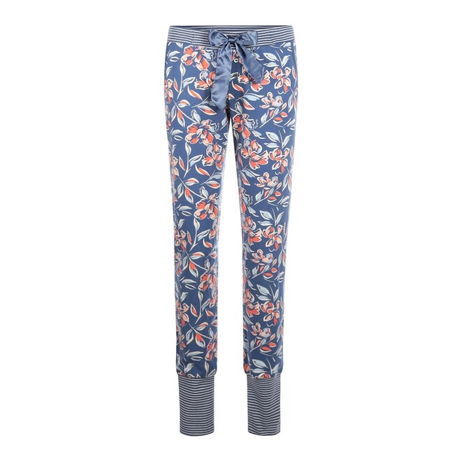 Charlie Choe Ladies Pyjama Trousers Blue Flowers