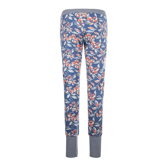 Charlie Choe Damen Pyjamahose Blaue Blumen