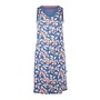 Charlie Choe Dames Nachthemd Blauw Bloemen