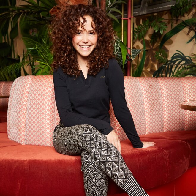 Charlie Choe Ladies Pyjama Trousers Black Plaid