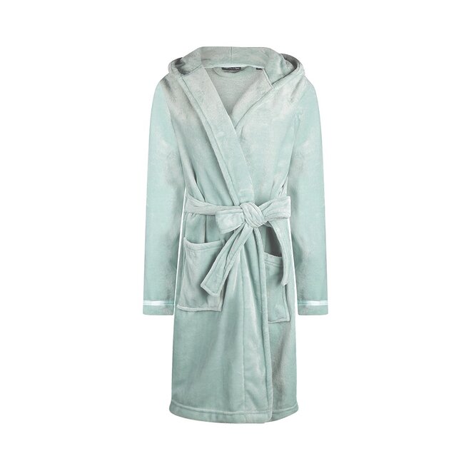 Charlie Choe Dames Badjas Licht Aqua - Kort Model