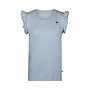 Charlie Choe Damen Oberteil Hellblau Ruffle