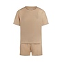 Charlie Choe Ladies Pyjama Short Set Mousseline Sand Colour