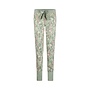 Charlie Choe Damen Pyjamahose Grün Blumen
