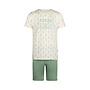 Charlie Choe Herren Pyjama Short Set Hellgrün Kaktus