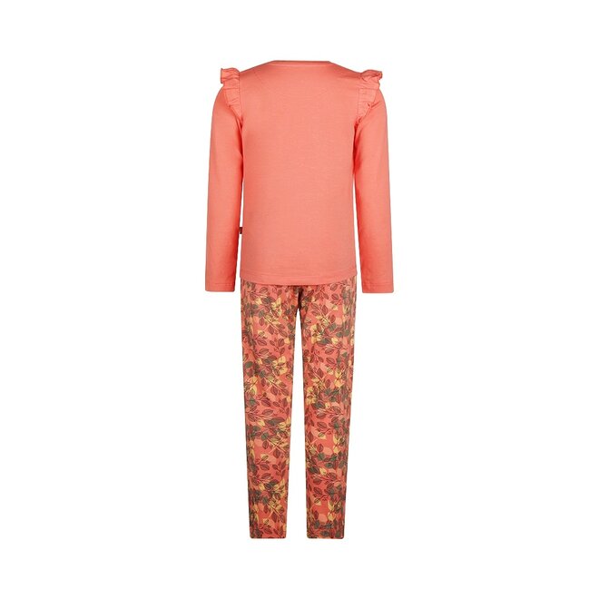 Charlie Choe Mädchen Homewear Set Korallenrosa Blume