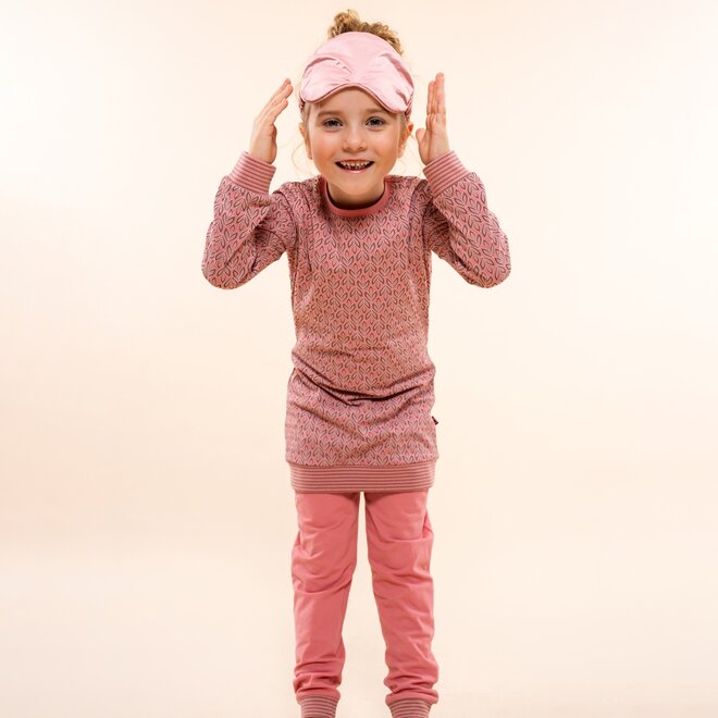 Charlie Choe Mädchen Long Pullover Set Rosa Hellviolett