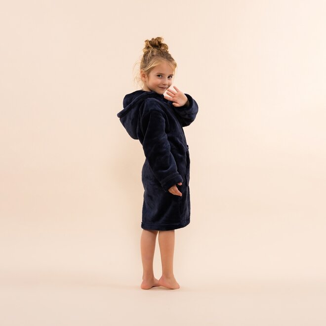 Charlie Choe Unisex Jongens Meisjes Badjas Navy