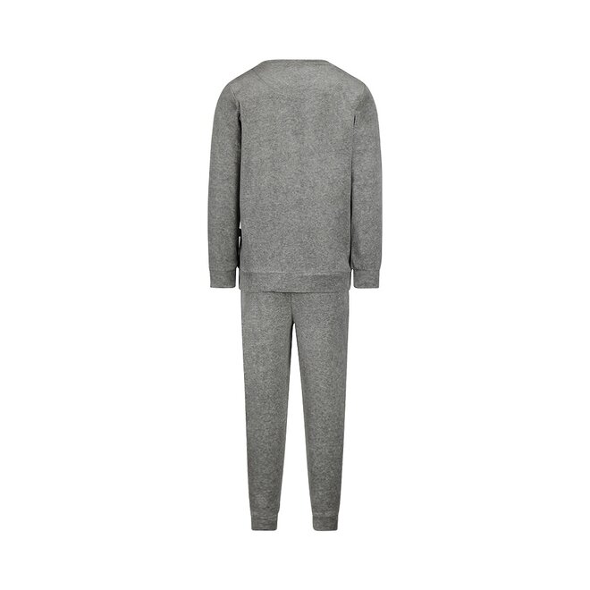 Charlie Choe Boys Velour Set Grey Monster