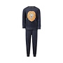 Charlie Choe Boys Velour Set Navy Lion