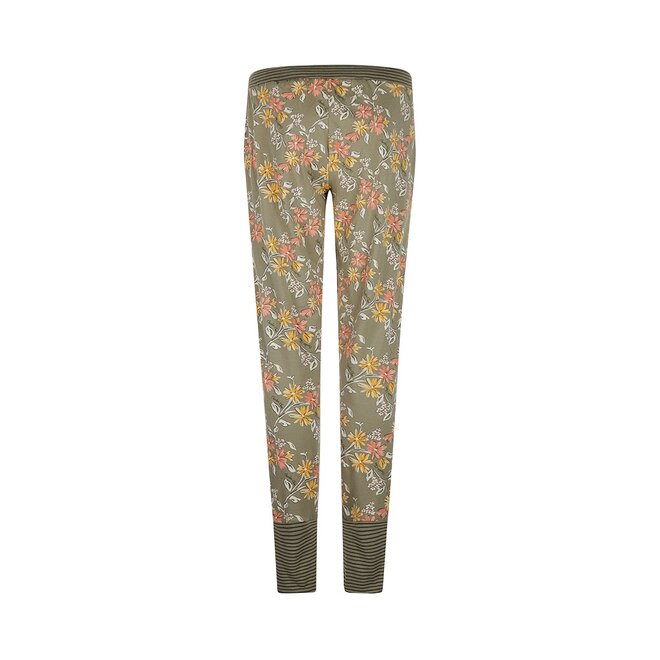 Charlie Choe Women's Pyjama Trousers Green Flower
