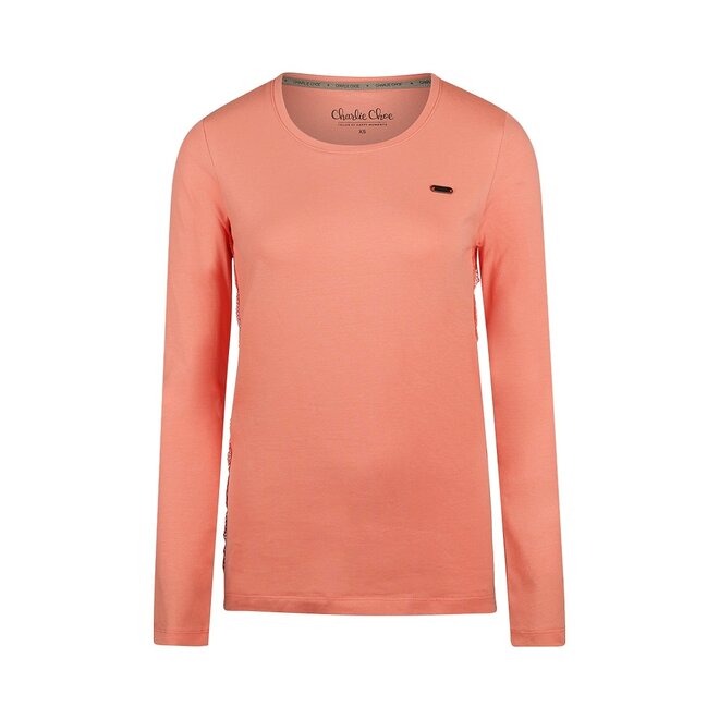 Charlie Choe Damen Longsleeve Korallenrosa