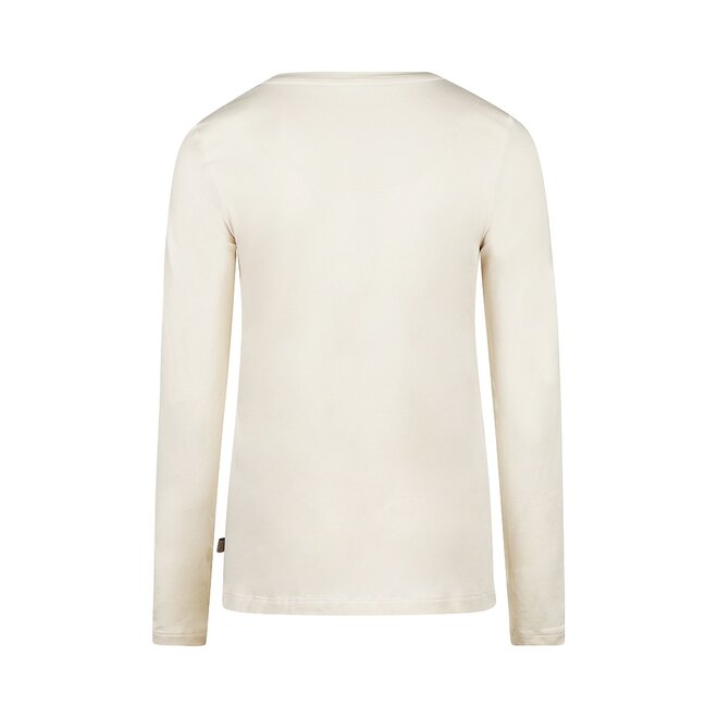 Charlie Choe Dames Longsleeve Off White Herfst