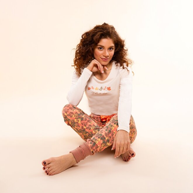 Charlie Choe Dames Longsleeve Off White Herfst