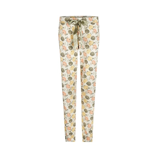 Charlie Choe Damen Pyjamahose Off White Herbst