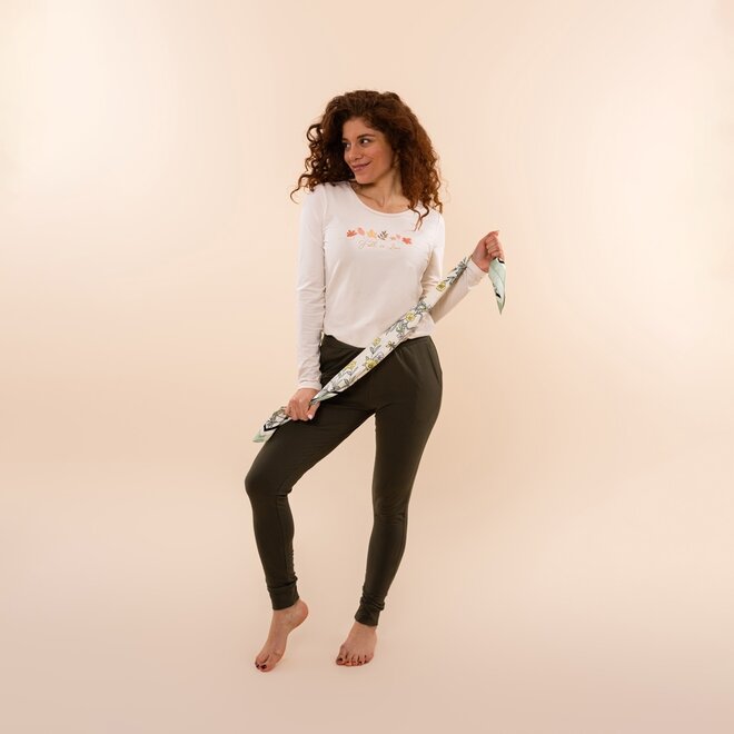 Charlie Choe Dames Legging Donkergroen