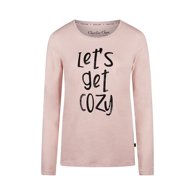 Charlie Choe Damen Langarmshirt Hellrosa