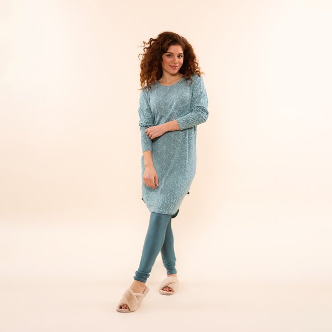 Charlie Choe Dames Legging Groen Blauw
