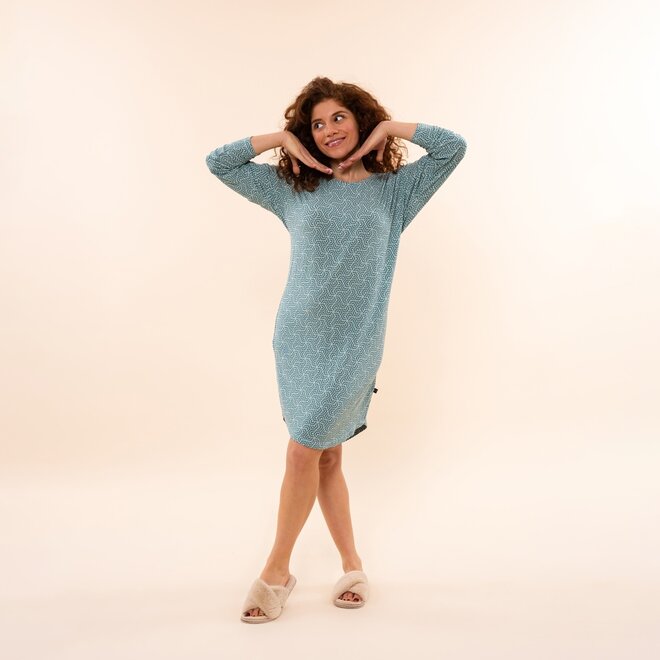 Charlie Choe Dames Bigshirt Lichtblauw