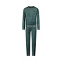 Charlie Choe Dames Velours Set Groen Blauw