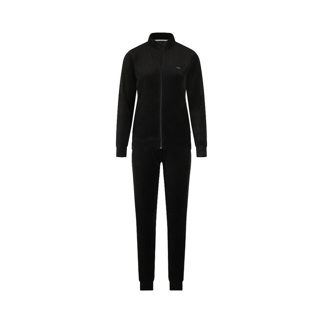 Charlie Choe Dames Velours Set Zwart