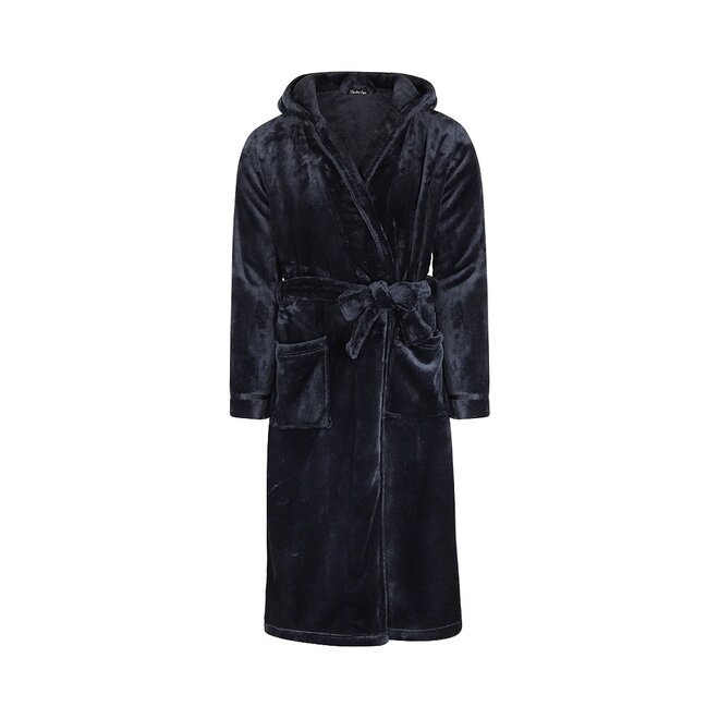 Charlie Choe Dames Heren Unisex Badjas Lang Navy