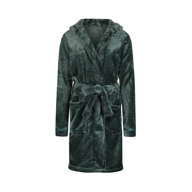 Charlie Choe Dames Badjas Kort Groen Blauw