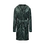 Charlie Choe Women's Short Bathrobe Green Blue