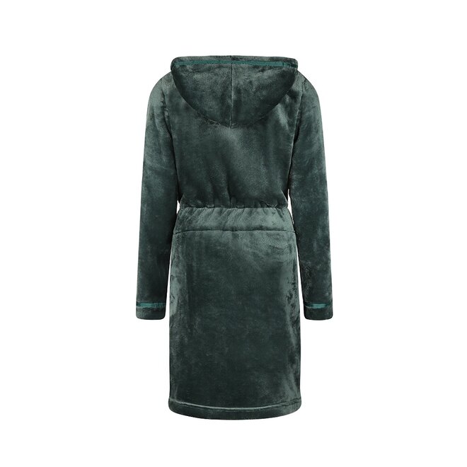 Charlie Choe Women's Short Bathrobe Green Blue