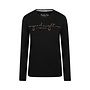 Charlie Choe Dames Longsleeve Zwart Goodnight