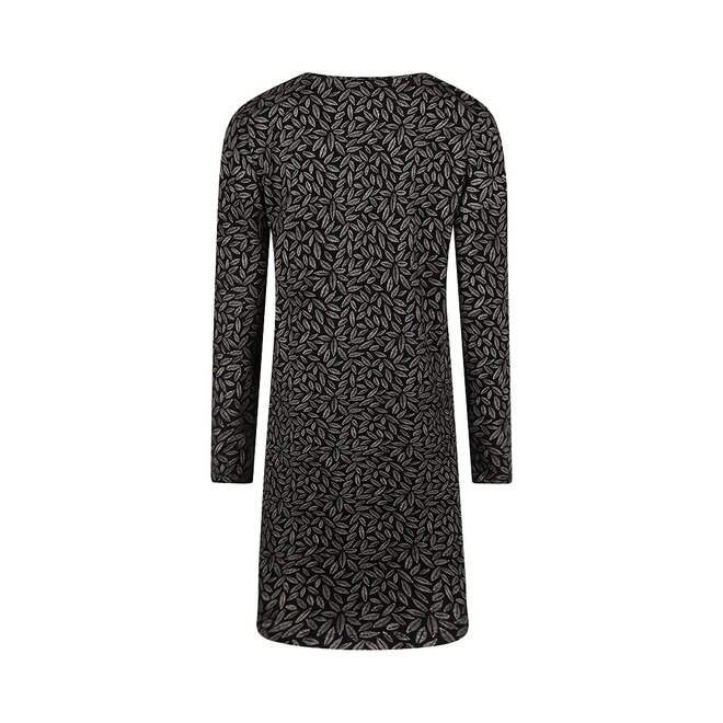 Charlie Choe Women's Oversized Shirt Black Leaves