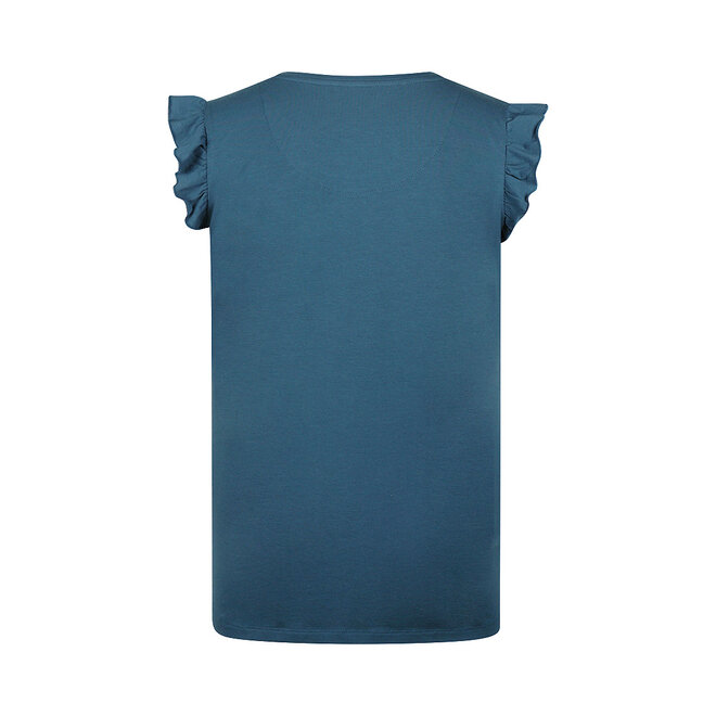 Charlie Choe Damen Boxy Pyjama T-Shirt Navy