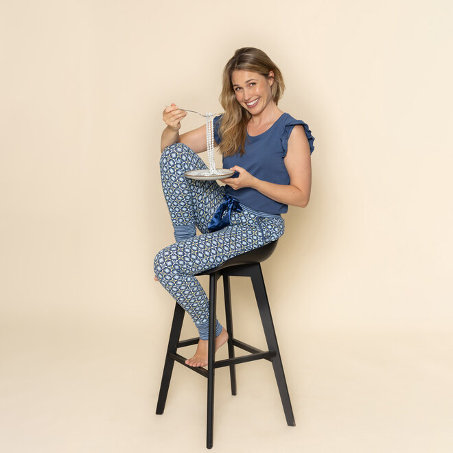 Charlie Choe Dames Pyjamabroek Navy