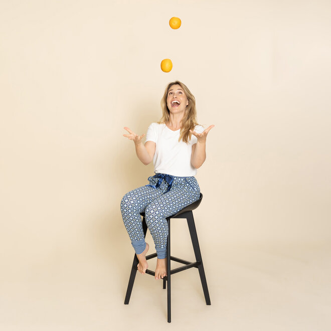 Charlie Choe Dames Pyjamabroek Navy