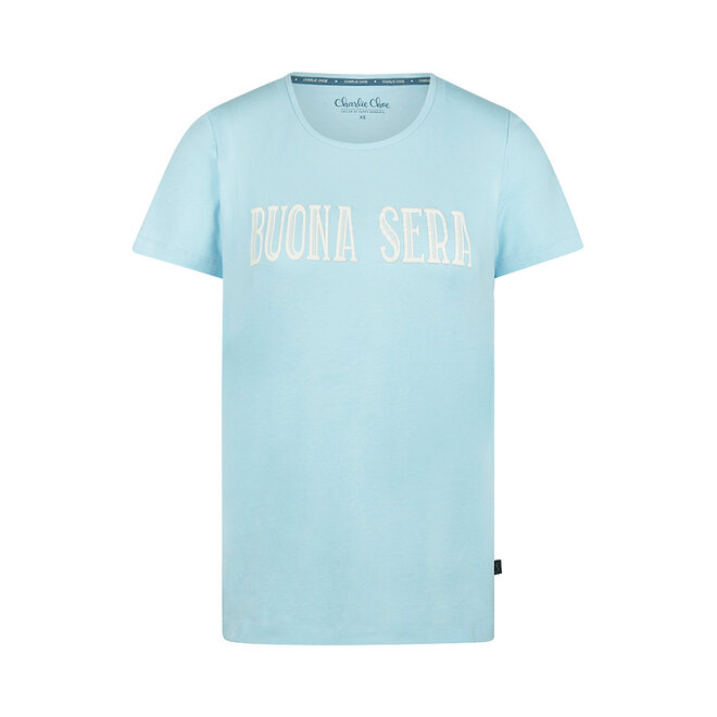 Charlie Choe Women's Pyjama T-shirt Light Blue